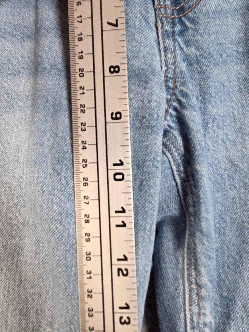 American Eagle Light Wash Jeans Size 2 High Rise Wide Leg Y2K - Picture 5 of 10